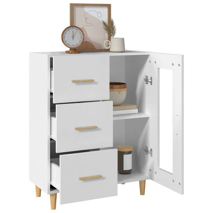 vidaXL Buffet blanc 69,5x34x90 cm en bois d'ingénierie