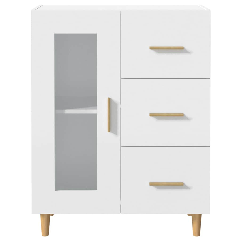 vidaXL Buffet blanc 69,5x34x90 cm en bois d'ingénierie