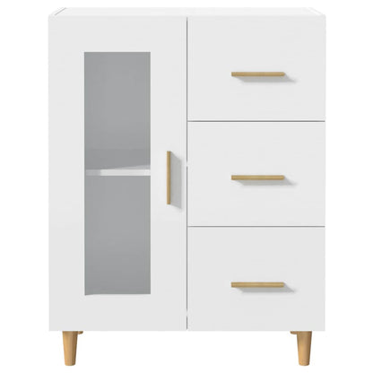 vidaXL Buffet blanc 69,5x34x90 cm en bois d'ingénierie