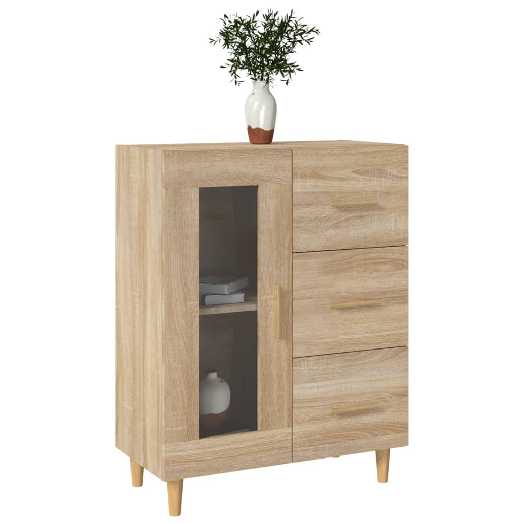 vidaXL Commode Chêne Sonoma 69,5x34x90 cm Bois d'ingénierie