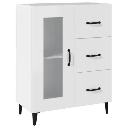 vidaXL Buffet blanc 69,5x34x90 cm en bois d'ingénierie