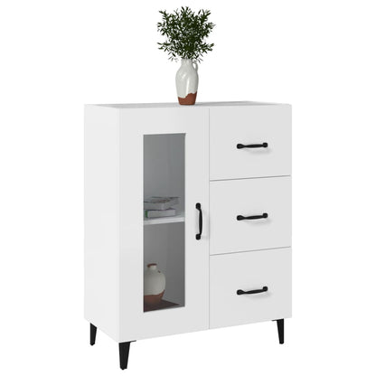 vidaXL Buffet blanc 69,5x34x90 cm en bois d'ingénierie