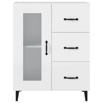vidaXL Buffet blanc 69,5x34x90 cm en bois d'ingénierie
