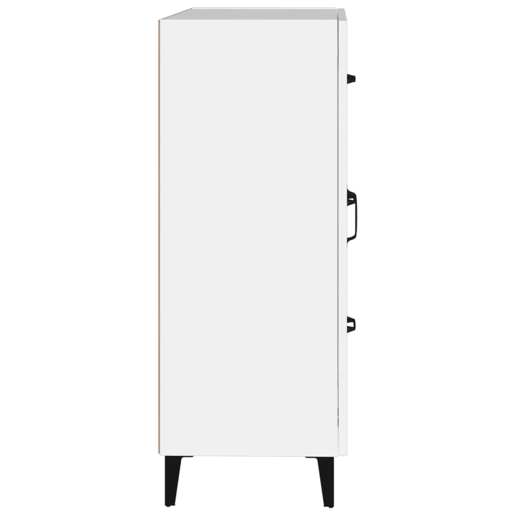 vidaXL Buffet blanc 69,5x34x90 cm en bois d'ingénierie