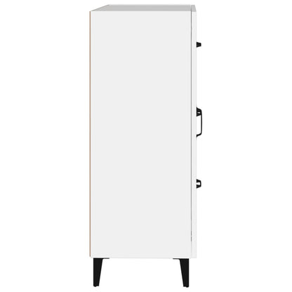vidaXL Buffet blanc 69,5x34x90 cm en bois d'ingénierie