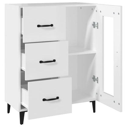 vidaXL Buffet blanc 69,5x34x90 cm en bois d'ingénierie