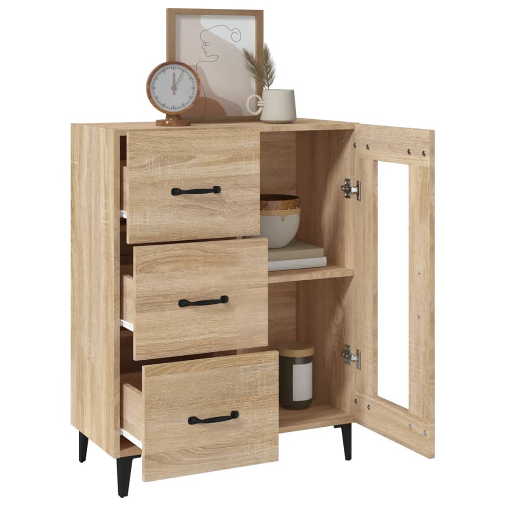 vidaXL Sideboard Sonoma-Eiche 69,5x34x90 cm Holzwerkstoff