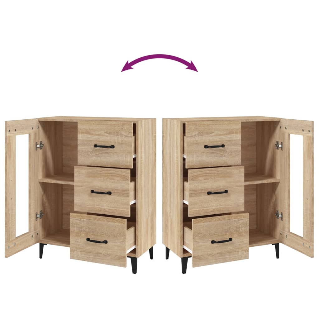 vidaXL Sideboard Sonoma-Eiche 69,5x34x90 cm Holzwerkstoff
