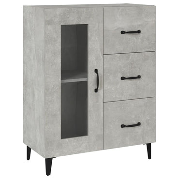vidaXL Buffet gris béton 69,5x34x90 cm Bois d'ingénierie