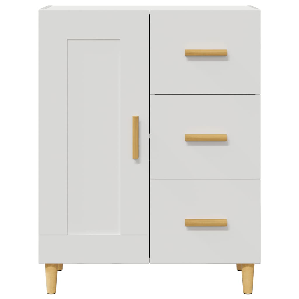vidaXL Buffet blanc 69,5x34x90 cm en bois d'ingénierie