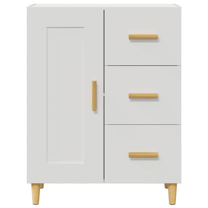 vidaXL Buffet blanc 69,5x34x90 cm en bois d'ingénierie