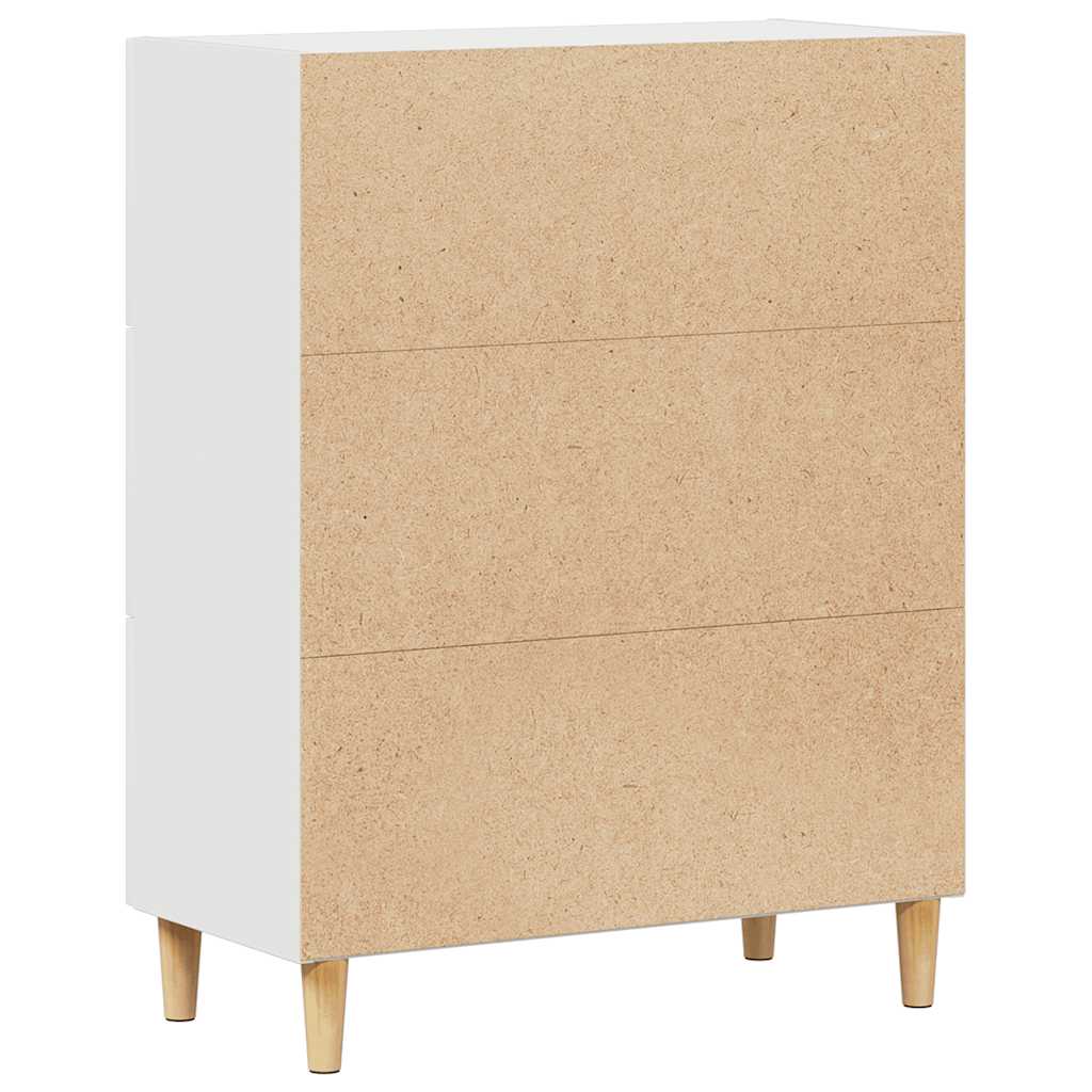 vidaXL Buffet blanc 69,5x34x90 cm en bois d'ingénierie