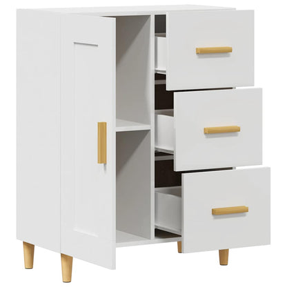 vidaXL Buffet blanc 69,5x34x90 cm en bois d'ingénierie