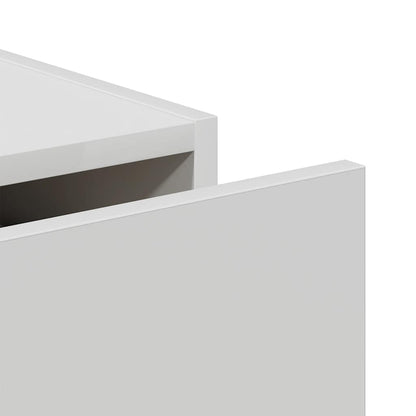 vidaXL Buffet blanc 69,5x34x90 cm en bois d'ingénierie