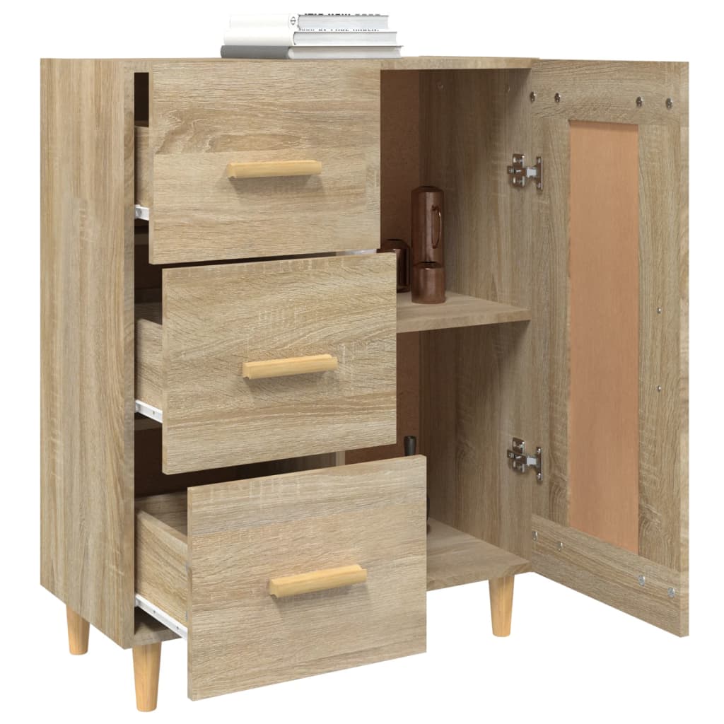 vidaXL Commode Chêne Sonoma 69,5x34x90 cm Bois d'ingénierie