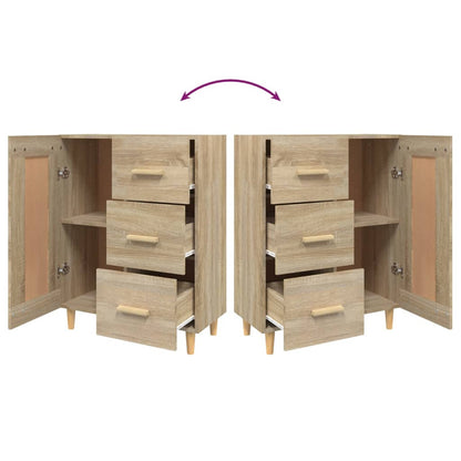 vidaXL Commode Chêne Sonoma 69,5x34x90 cm Bois d'ingénierie
