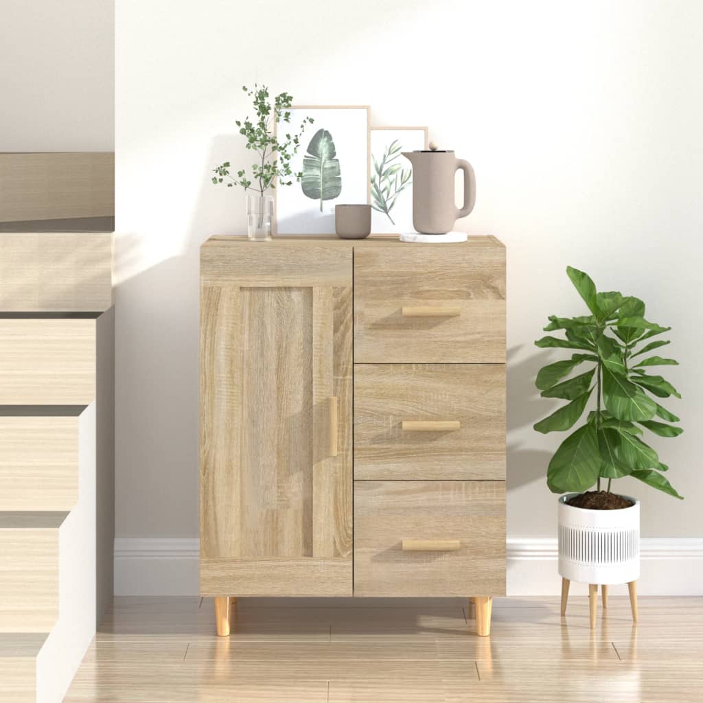 vidaXL Commode Chêne Sonoma 69,5x34x90 cm Bois d'ingénierie