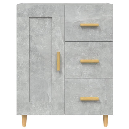 vidaXL Buffet gris béton 69,5x34x90 cm Bois d'ingénierie