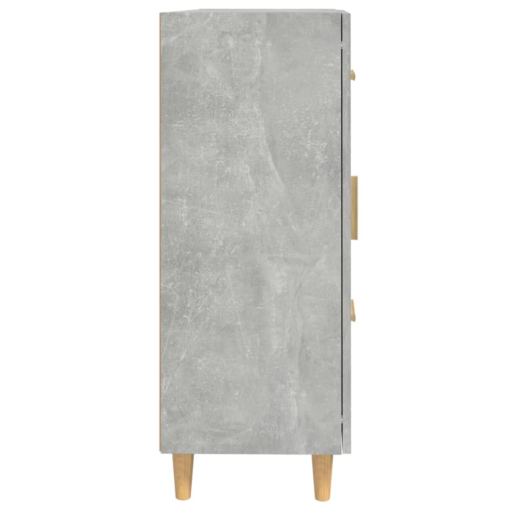 vidaXL Buffet gris béton 69,5x34x90 cm Bois d'ingénierie