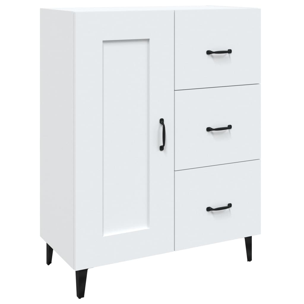 vidaXL Buffet blanc 69,5x34x90 cm en bois d'ingénierie