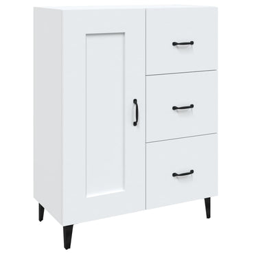vidaXL Buffet blanc 69,5x34x90 cm en bois d'ingénierie