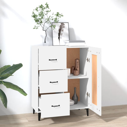vidaXL Buffet blanc 69,5x34x90 cm en bois d'ingénierie