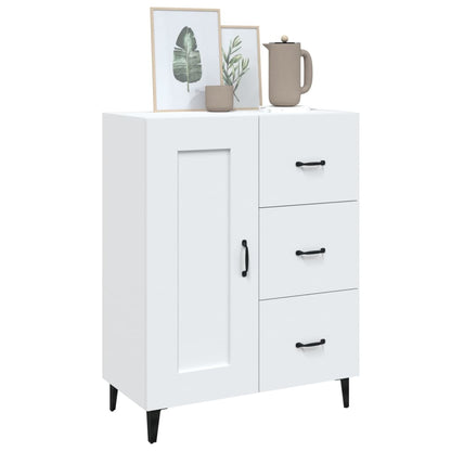 vidaXL Buffet blanc 69,5x34x90 cm en bois d'ingénierie