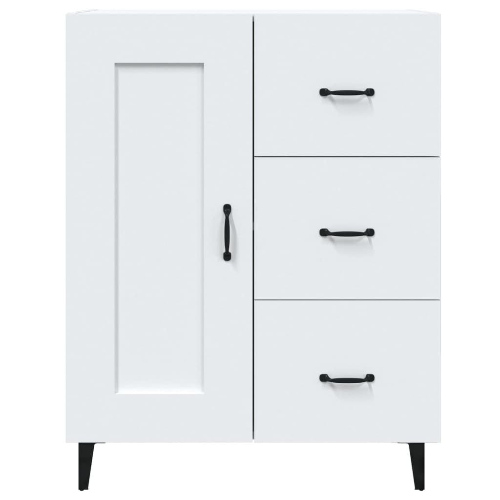 vidaXL Buffet blanc 69,5x34x90 cm en bois d'ingénierie