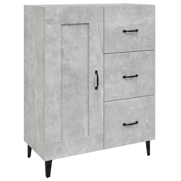 vidaXL Buffet gris béton 69,5x34x90 cm Bois d'ingénierie