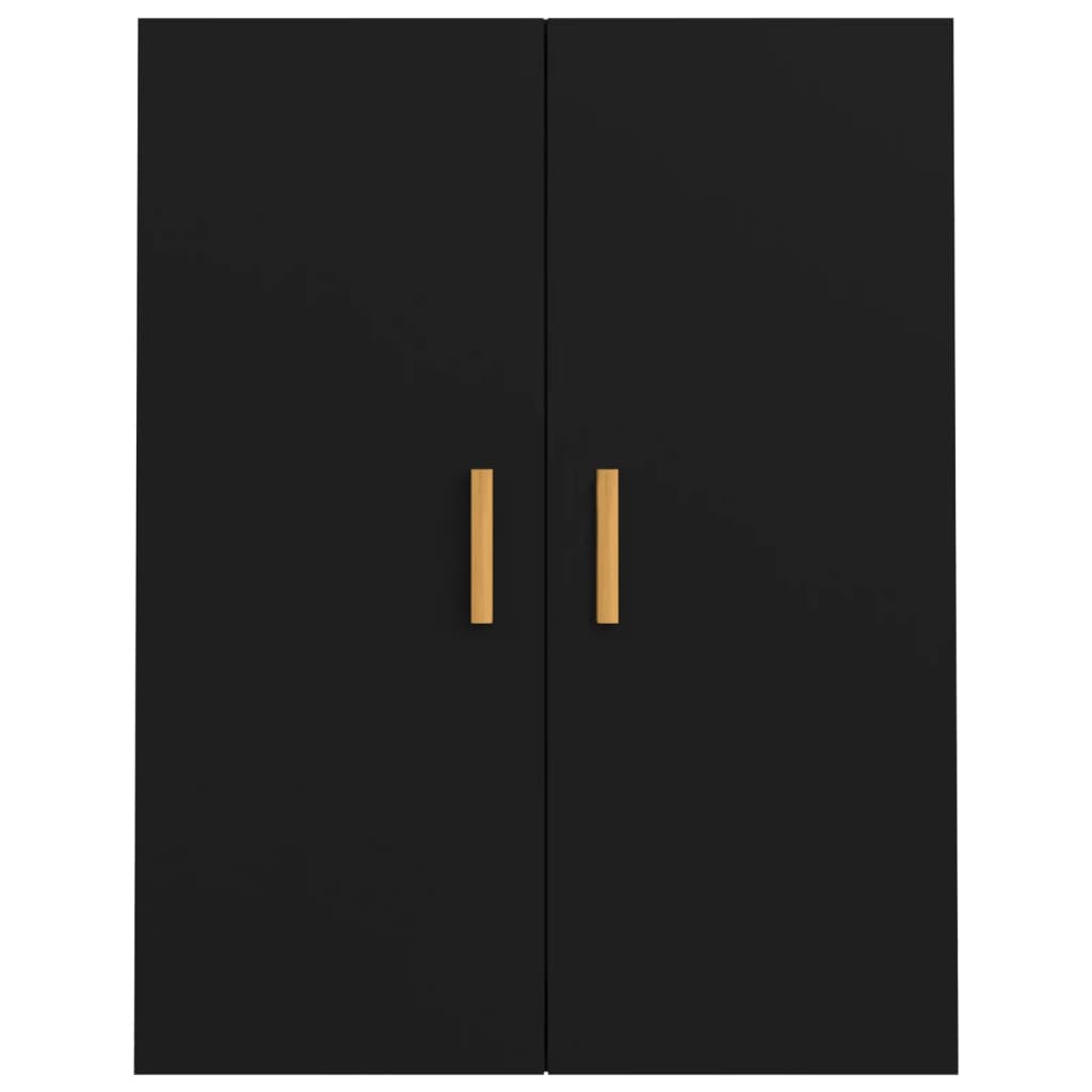 vidaXL Meuble haut noir 69,5x34x90 cm