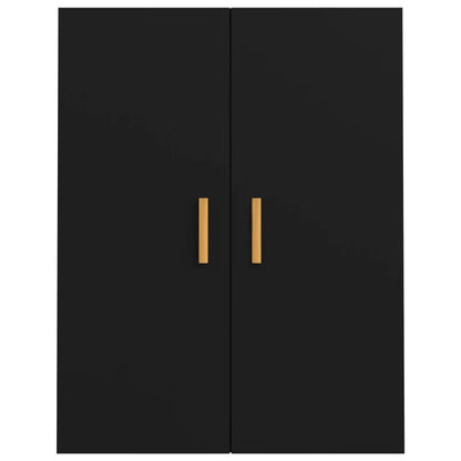 vidaXL Meuble haut noir 69,5x34x90 cm
