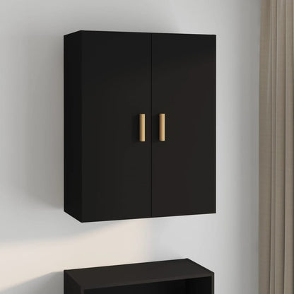 vidaXL Meuble haut noir 69,5x34x90 cm