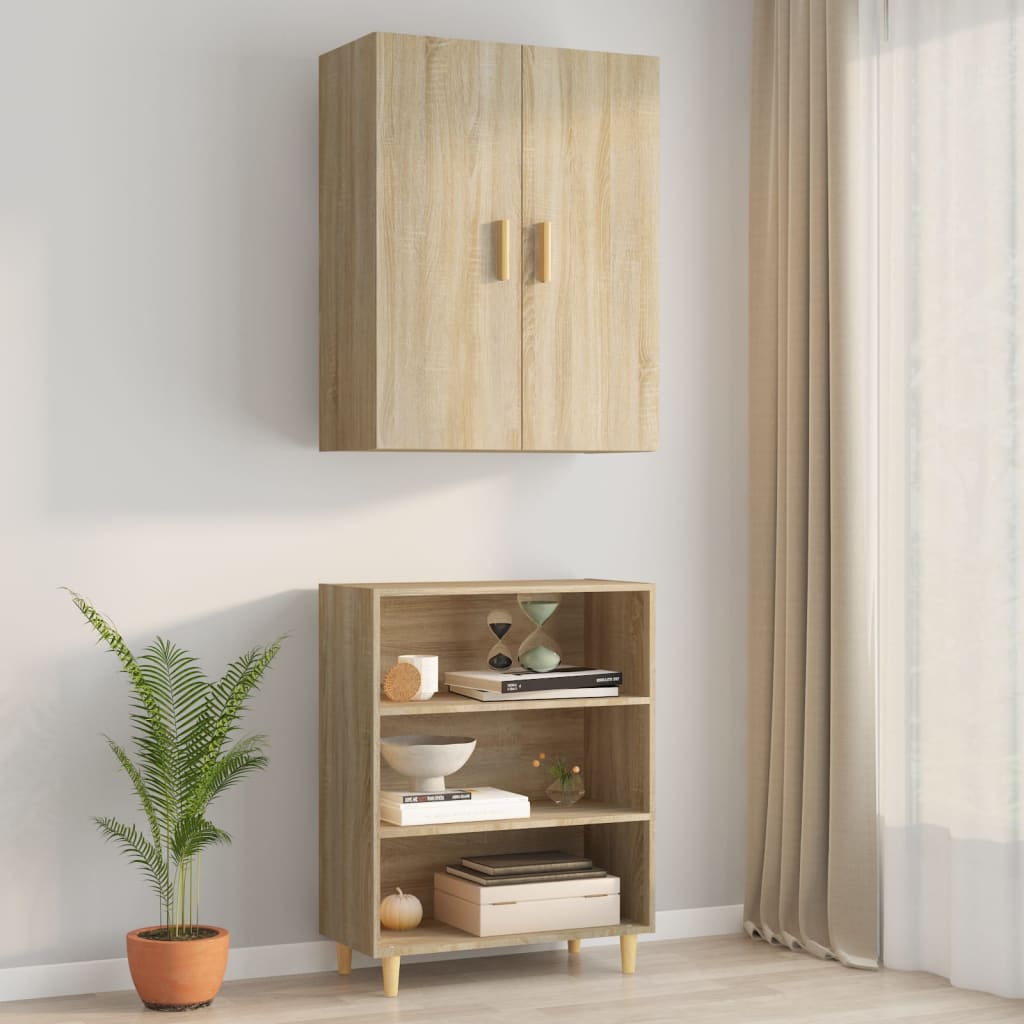 vidaXL Meuble haut chêne Sonoma 69,5x34x90 cm