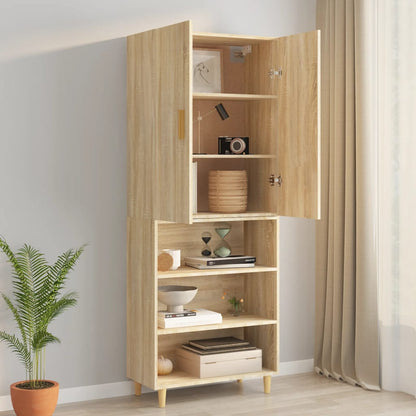 vidaXL Meuble haut chêne Sonoma 69,5x34x90 cm
