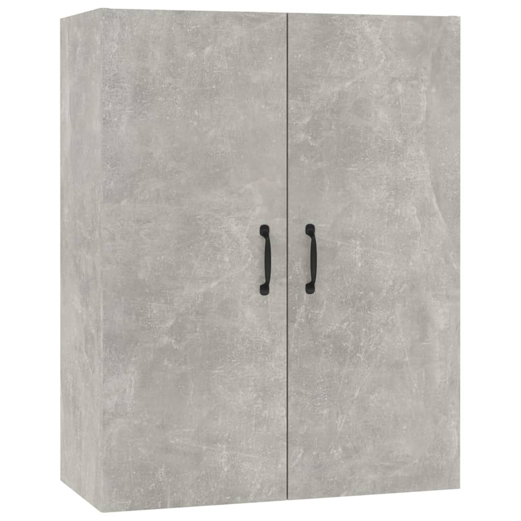 vidaXL Meuble Haut Gris Ciment 69,5x34x90 cm Bois d'ingénierie