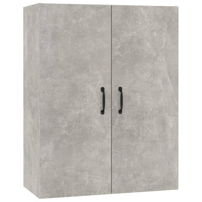 vidaXL Meuble Haut Gris Ciment 69,5x34x90 cm Bois d'ingénierie