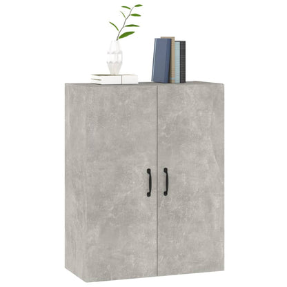 vidaXL Meuble Haut Gris Ciment 69,5x34x90 cm Bois d'ingénierie