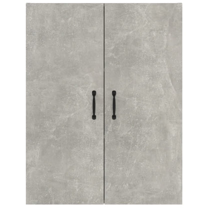vidaXL Meuble Haut Gris Ciment 69,5x34x90 cm Bois d'ingénierie