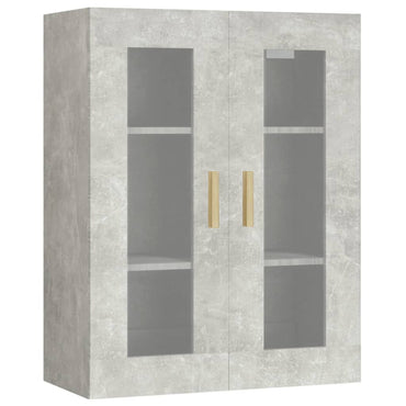 vidaXL Armoire murale gris béton 69,5x34x90 cm