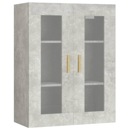 vidaXL Armoire murale gris béton 69,5x34x90 cm