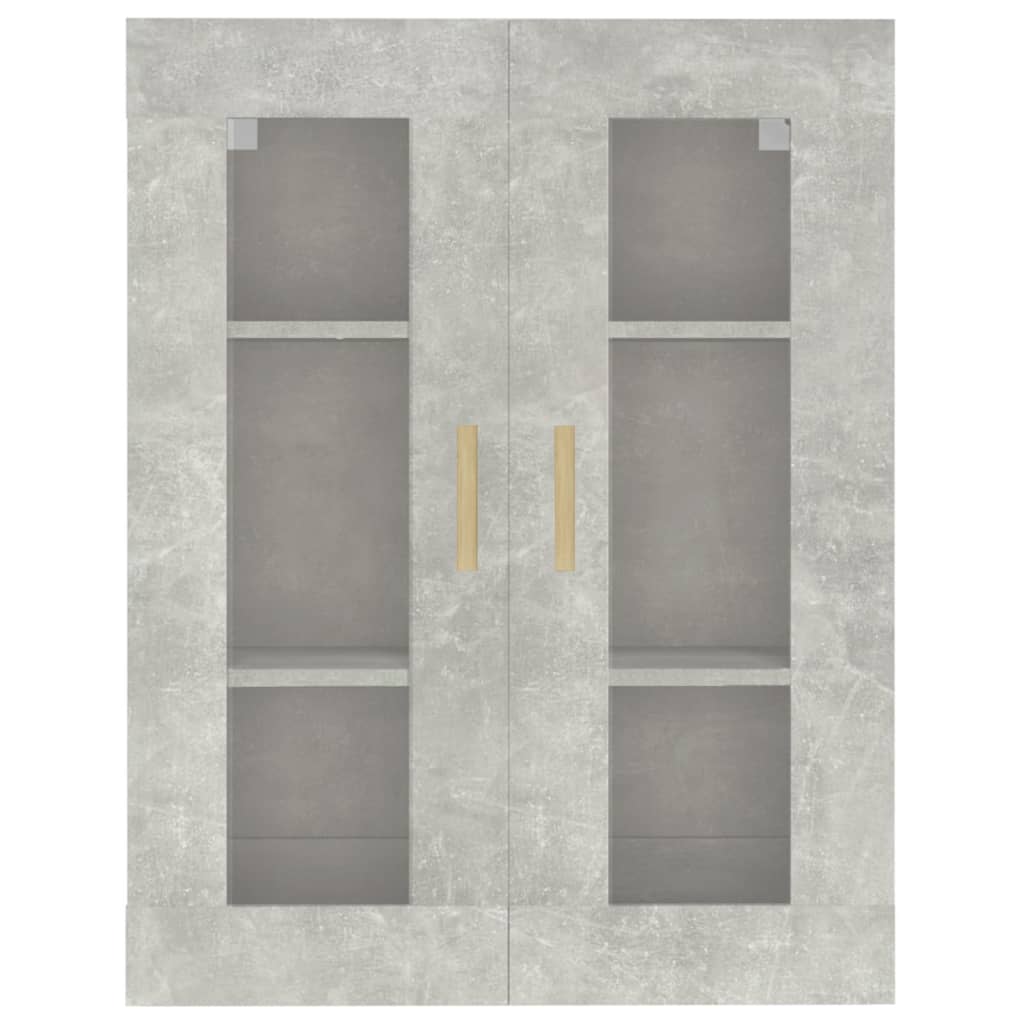 vidaXL Armoire murale gris béton 69,5x34x90 cm