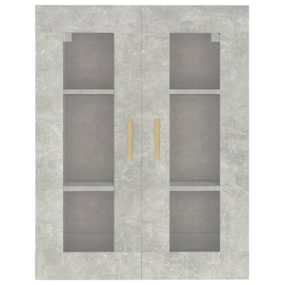 vidaXL Armoire murale gris béton 69,5x34x90 cm