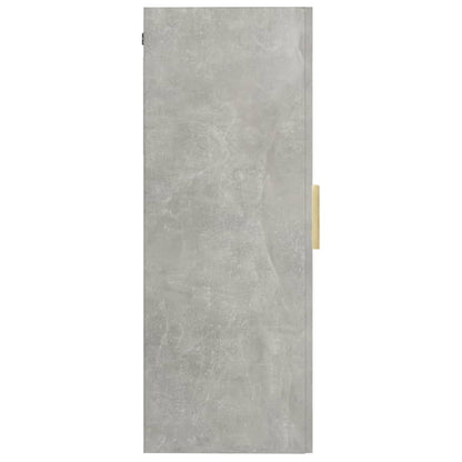vidaXL Armoire murale gris béton 69,5x34x90 cm