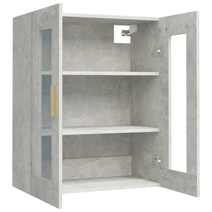 vidaXL Armoire murale gris béton 69,5x34x90 cm
