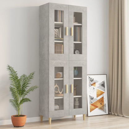 vidaXL Armoire murale gris béton 69,5x34x90 cm