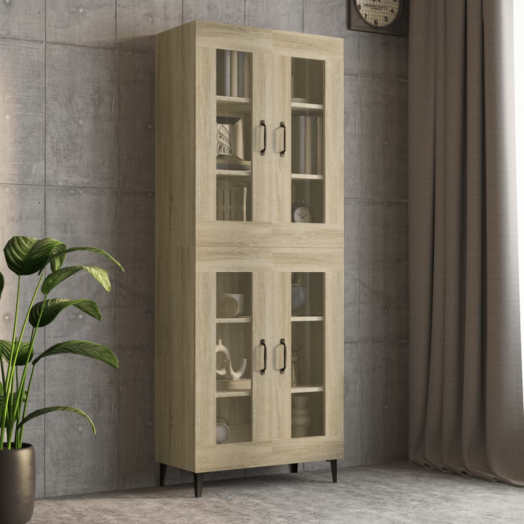 vidaXL Meuble haut chêne Sonoma 69,5x34x90 cm