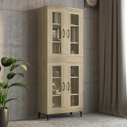 vidaXL Meuble haut chêne Sonoma 69,5x34x90 cm
