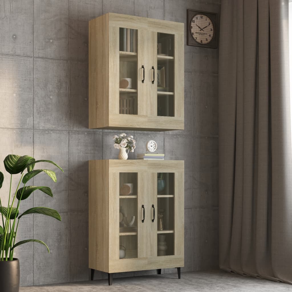vidaXL Meuble haut chêne Sonoma 69,5x34x90 cm