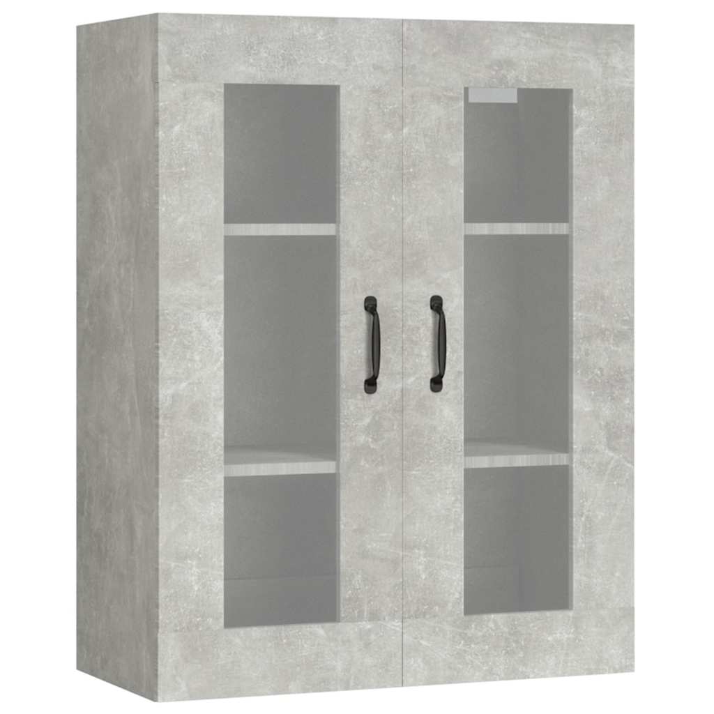 vidaXL Armoire murale gris béton 69,5x34x90 cm