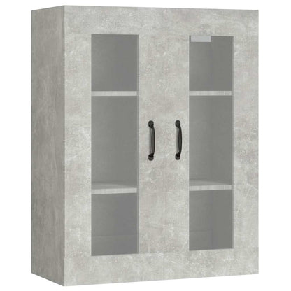 vidaXL Armoire murale gris béton 69,5x34x90 cm